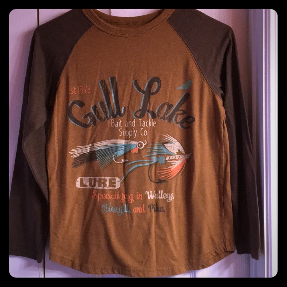 Boys long sleeve T-shirt fishing